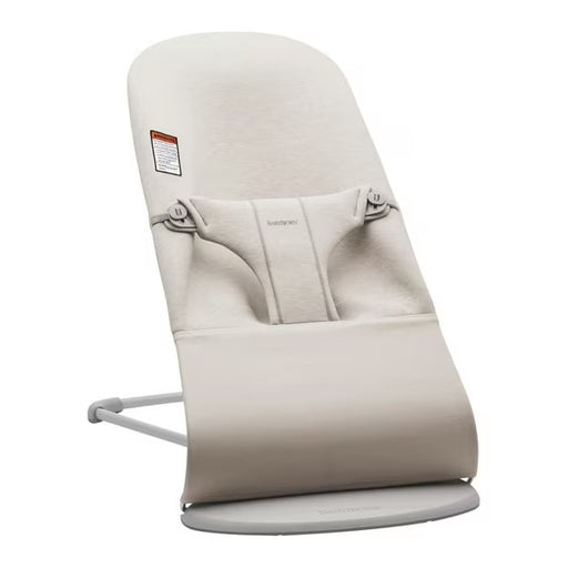 Shop BabyBjorn Bouncer Bliss, Light Gray Frame, Light Beige 3D Jersey at GoodBuy Gear