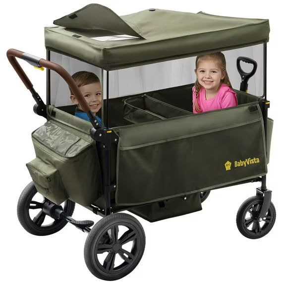 BabyVista All-Terrain Stroller Wagon, Gray