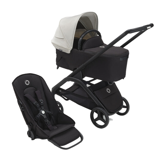 Shop Bugaboo Dragonfly Bassinet and Seat Stroller, Black, Midnight Black, Misty White, 2025 at GoodBuy Gear