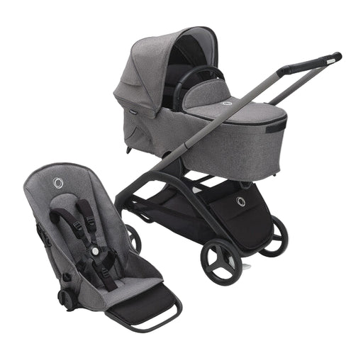 Shop Bugaboo Dragonfly Bassinet and Seat Stroller, Grey Melange, Graphite, Grey Melange, 2025 at GoodBuy Gear