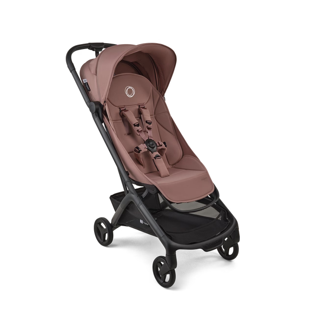 Shop Bugaboo Butterfly 2 Stroller, 2025, Black, Dusty pink, Dusty pink at GoodBuy Gear
