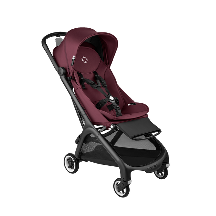 Bugaboo Butterfly Stroller, Black, 2025, Dark Cherry, Dark Cherry