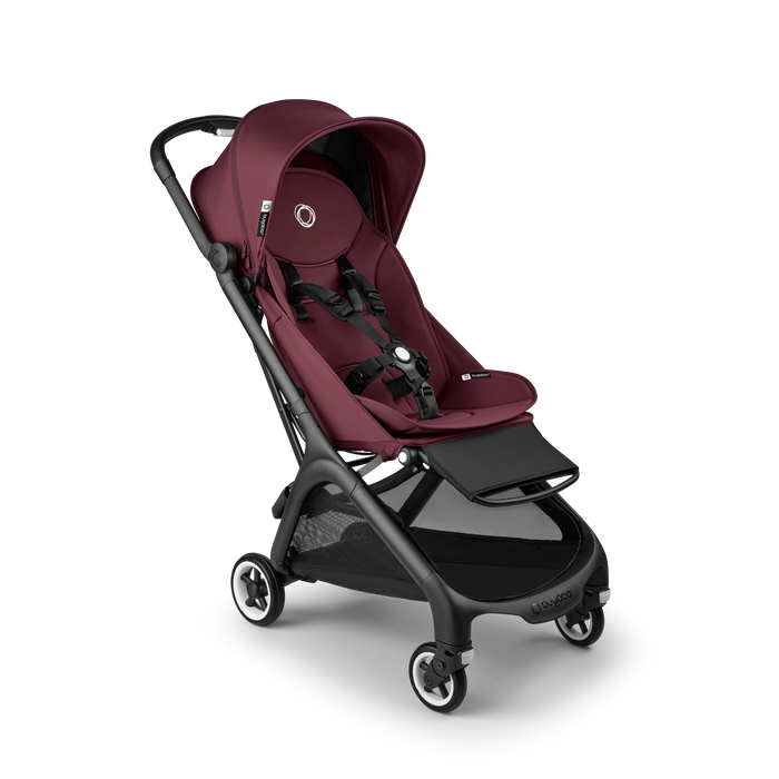 Shop Bugaboo Butterfly 2 Stroller, 2025, Dark Cherry, Dark Cherry, Black at GoodBuy Gear