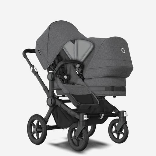 Shop Bugaboo Donkey 5 Duo Stroller, 2022, Black, Grey Melange, Grey Melange at GoodBuy Gear