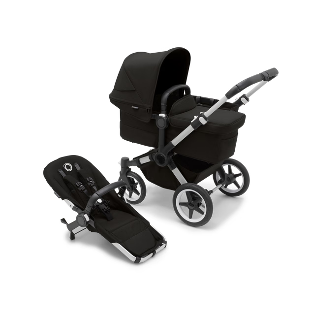 Bugaboo Donkey 5 Mono Stroller, Aluminum, Midnight Black, Midnight Black, 2025