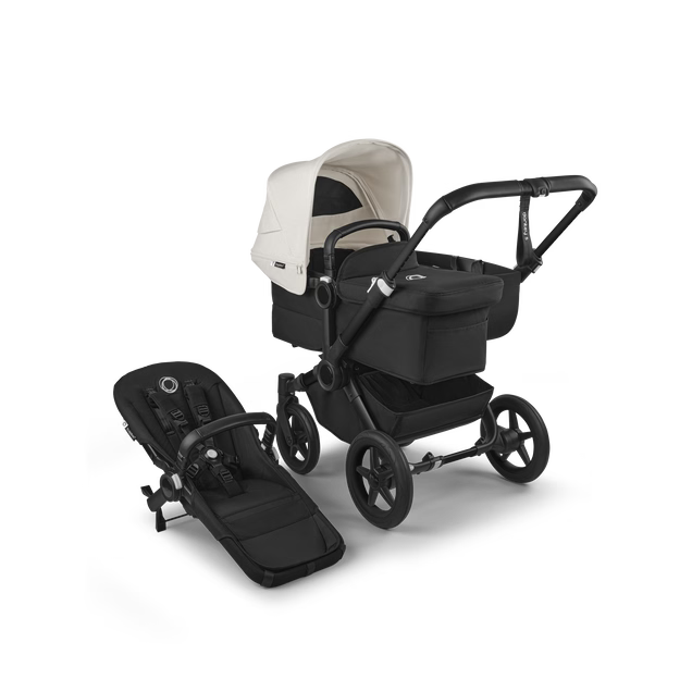 Shop Bugaboo Donkey 5 Mono Stroller, 2025, Black, Midnight Black, Misty White at GoodBuy Gear