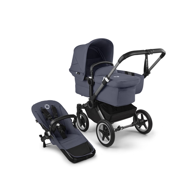 Bugaboo Donkey 5 Mono Stroller, Graphite, Stormy Blue, Stormy Blue, 2025