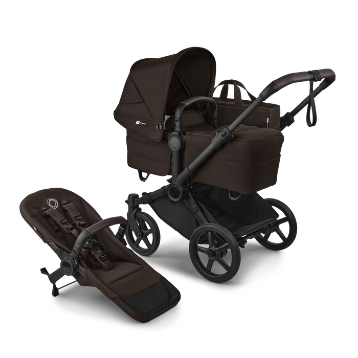 Shop Bugaboo Donkey 6 2-in-1 Stroller, 2025, Black Frame, Cocoa Brown, Cocoa Brown at GoodBuy Gear