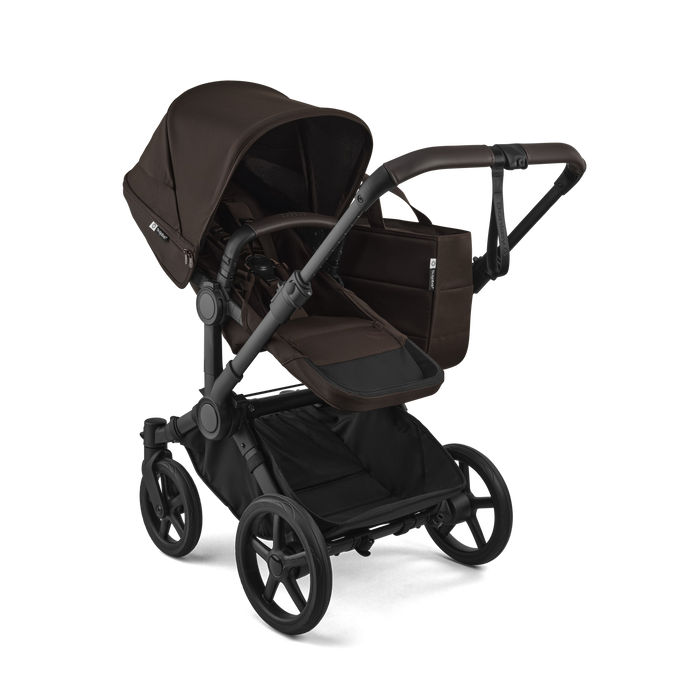 Shop Bugaboo Donkey 6 2-in-1 Stroller, 2025, Black Frame, Cocoa Brown, Cocoa Brown at GoodBuy Gear