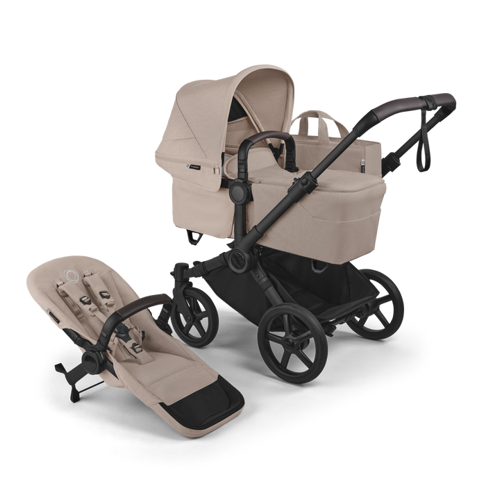 Shop Bugaboo Donkey 6 2-in-1 Stroller, 2025, Black Frame, Desert Taupe Melange, Desert taupe melange at GoodBuy Gear