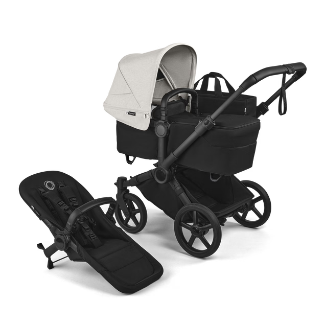 Bugaboo Donkey 6 2-in-1 Stroller, 2026, Black Frame, Heritage Black, Misty White