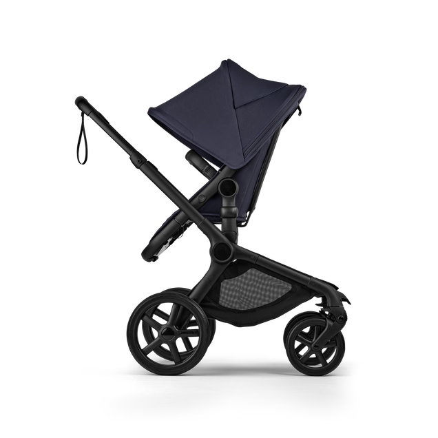 Bugaboo Fox 5 Renew Bassinet and Seat Stroller, 2025, Black Frame, Deep Indigo