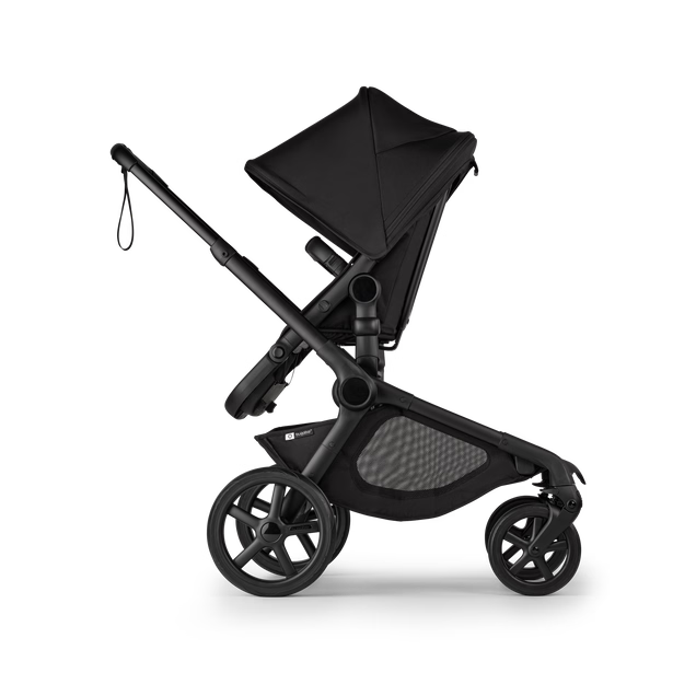 Bugaboo Kangaroo Single To Double Stroller, 2025, Black, Midnight Black, Midnight Black