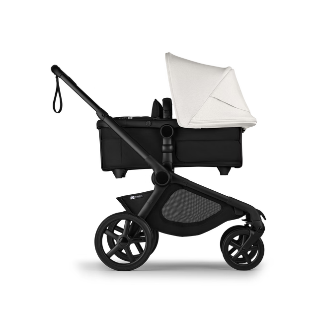 Bugaboo Kangaroo Single To Double Stroller, 2024, Black, Midnight Black, Misty White