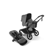 Shop Bugaboo Kangaroo Single To Double Stroller, 2025, Black, Moon Grey, Moon Grey at GoodBuy Gear