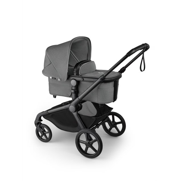 Bugaboo Kangaroo Single To Double Stroller, 2025, Black, Moon Grey, Moon Grey