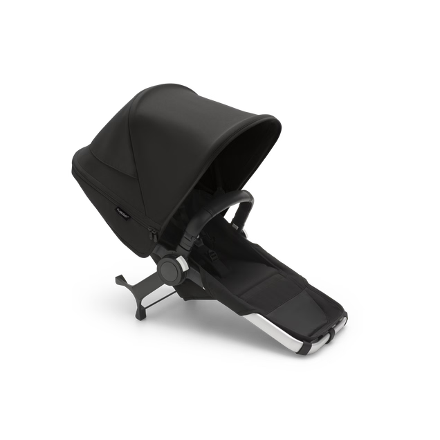 Shop Bugaboo Donkey 5 Duo Extension Set, 2025, Aluminum, Midnight Black, Midnight Black, with Canopy at GoodBuy Gear