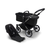 Shop Bugaboo Donkey 5 Base, 2022, Graphite Frame, Midnight Black Fabrics at GoodBuy Gear