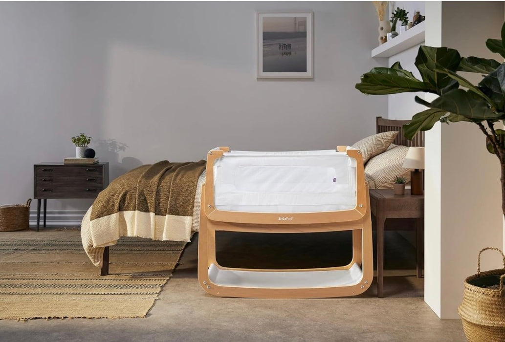 Snuz SnuzPod4 Bedside Bassinet, Natural