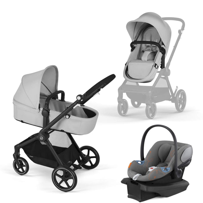 Cybex EOS Travel System, Black, 2023, Lava Grey