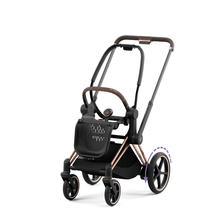 Shop Cybex E-PRIAM Stroller Frame And Seat, 2025, Rosegold at GoodBuy Gear