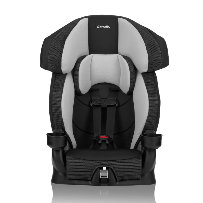Evenflo Chase Plus 2-in-1 Booster Car Seat, 2024, Huron Black