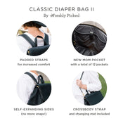 Shop Freshly Picked Classic Diaper Bag II, Cognac at GoodBuy Gear