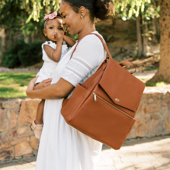 Shop Freshly Picked Classic Diaper Bag II, Cognac at GoodBuy Gear