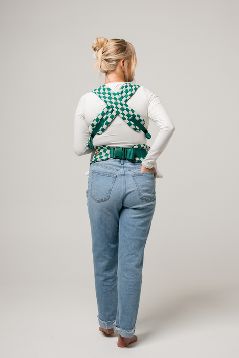 Shop Mabē The Monarch Carrier, Evergreen Check at GoodBuy Gear