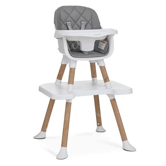Dream On Me  Luna 4-in-1 Convertible Baby High Chair, Grey