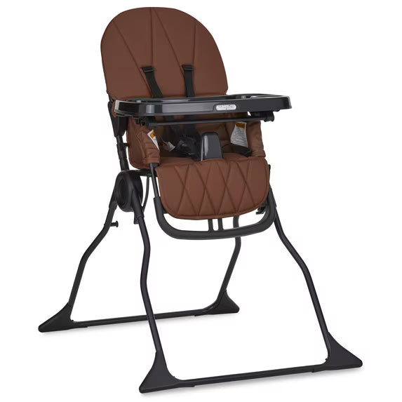 Dream On Me Snack and Stow Highchair, Cognac