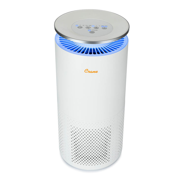 Crane True HEPA Air Purifier with UV Light, 500 Sq ft.