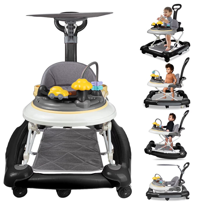 EONROACOO 4 in 1 Baby Walker, Black
