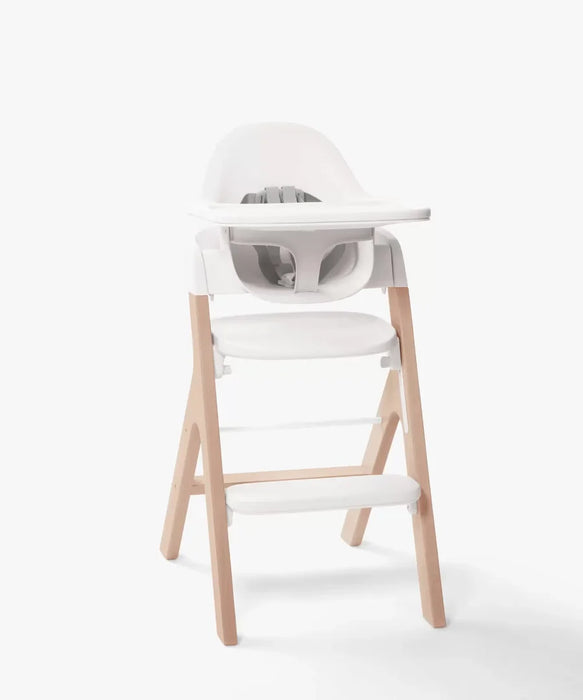 Shop Mockingbird High Chair, 2.0, Natural Beech, White at GoodBuy Gear