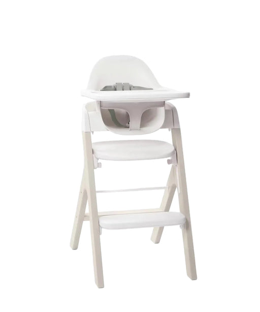 Shop Mockingbird High Chair, Cloud Washed Beech, White at GoodBuy Gear