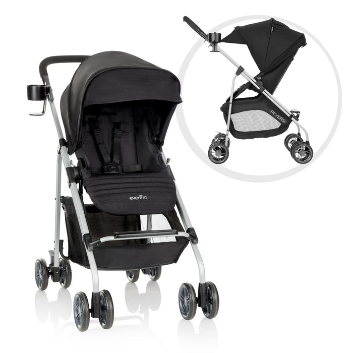 Shop Evenflo Reversi Lightweight Reversible Stroller, 2024, Altair Black at GoodBuy Gear