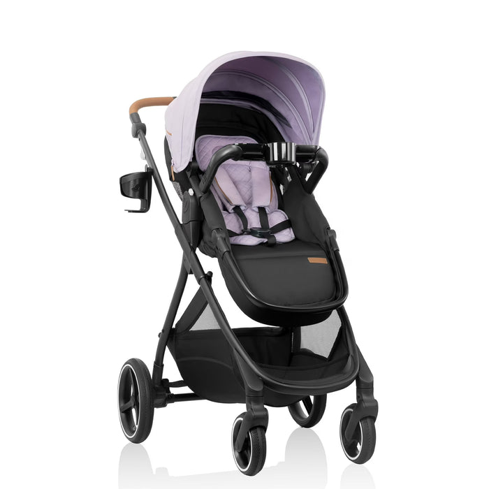 Evenflo Shyft Intuiti+ Stroller, Agate, 2024, Green & Gentle Fabric