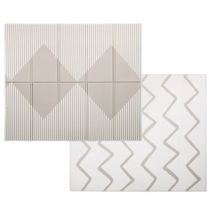 Evolur CozyCush Reversible Baby Playmat, Almondbuff