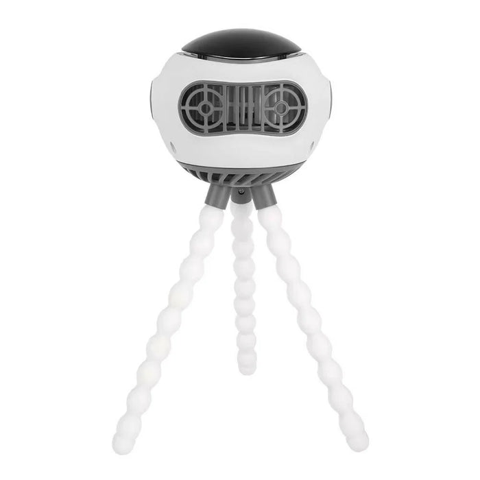 Gladly Family Octo Tripod Stroller Fan, Portable Music Player, and Nightlight, White