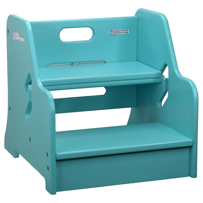 Little Partners Toddler Step Up Stool, Turquoise