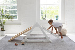 Shop Little Partners Learn 'N Climb Triangle, Soft White at GoodBuy Gear