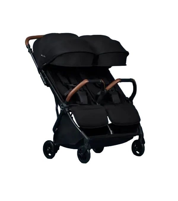 Silver Cross Jet Double Travel Stroller, 2025, Black