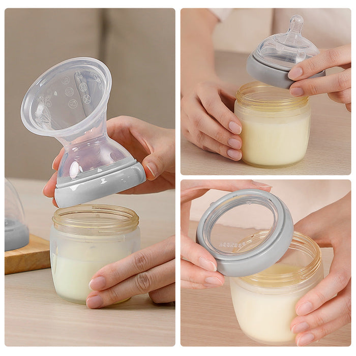 Shop Haakaa Gen 3 Silicone Breast Pump Flange and Bottle Set 160 ml/6 oz at GoodBuy Gear