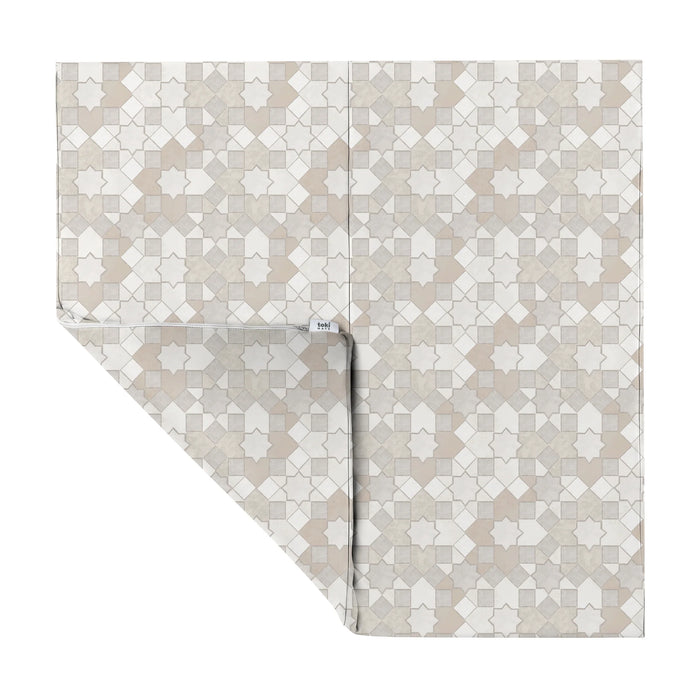 Toki Kids Standard Padded Play Mat 40" x 40", Grey Mosaic