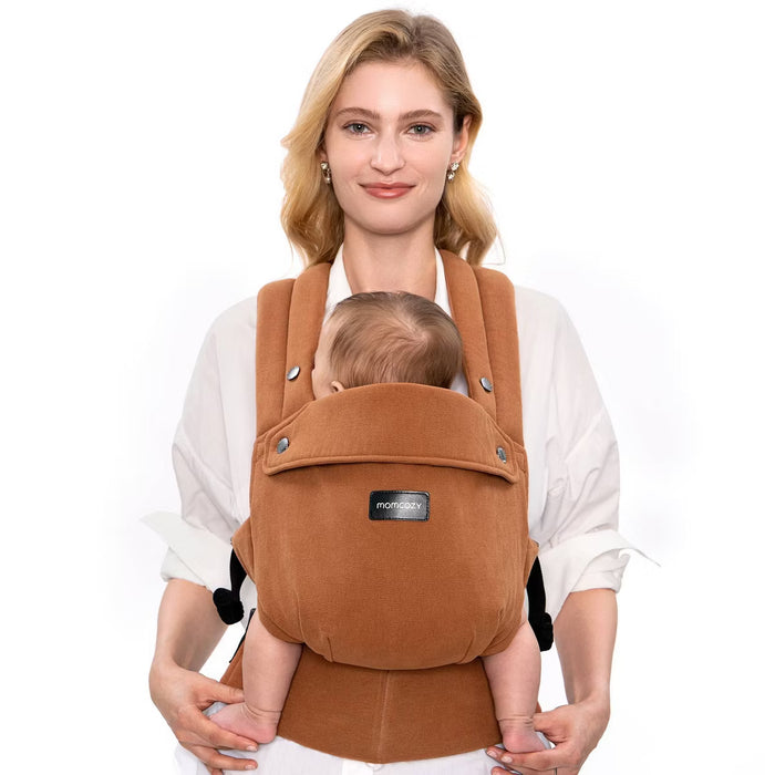 Momcozy 3-in-1 PureHug Baby Carrier (Model BC001), Sepia, Cotton Linen