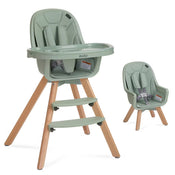 Shop Evolur Zoodle 2-in-1 High Chair, Sage Green at GoodBuy Gear