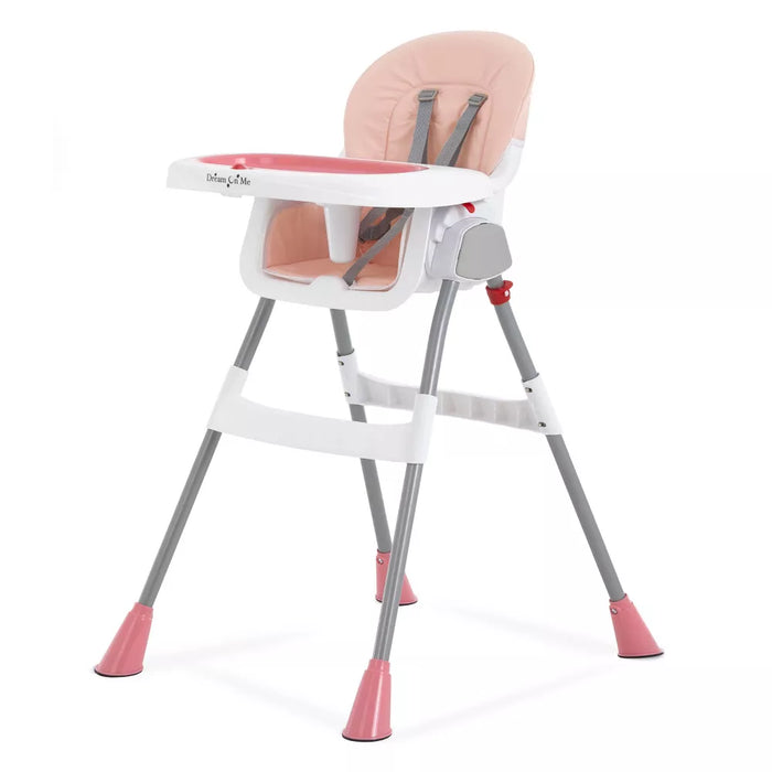 Dream On Me Portable 2 in 1 Table Talk Highchair, Pink