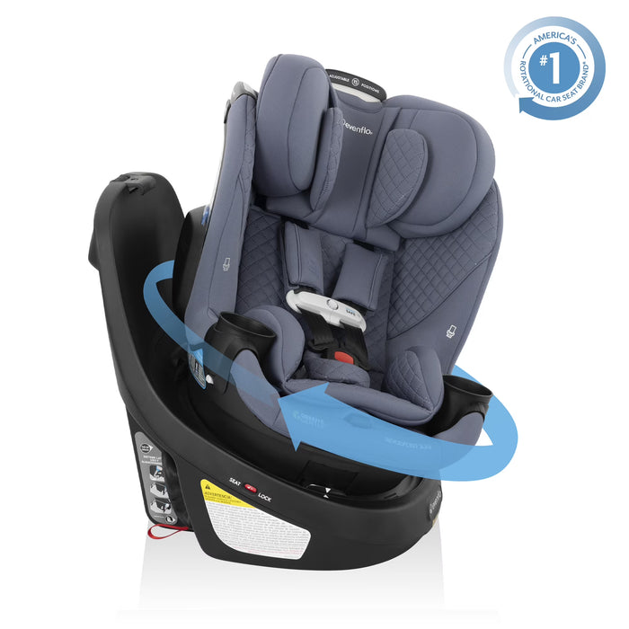 Shop Evenflo Revolve 360 Slim 2-in-1 Rotational Car Seat With SensorSafe, 2026, Flint at GoodBuy Gear