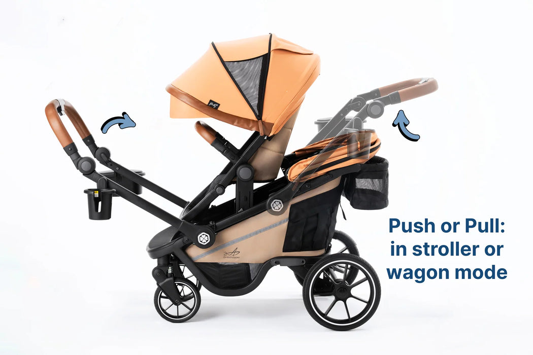 Shop Gladly Family Grasshopper 8-in-1 Single to Double Stroller, 2025, Canyon at GoodBuy Gear