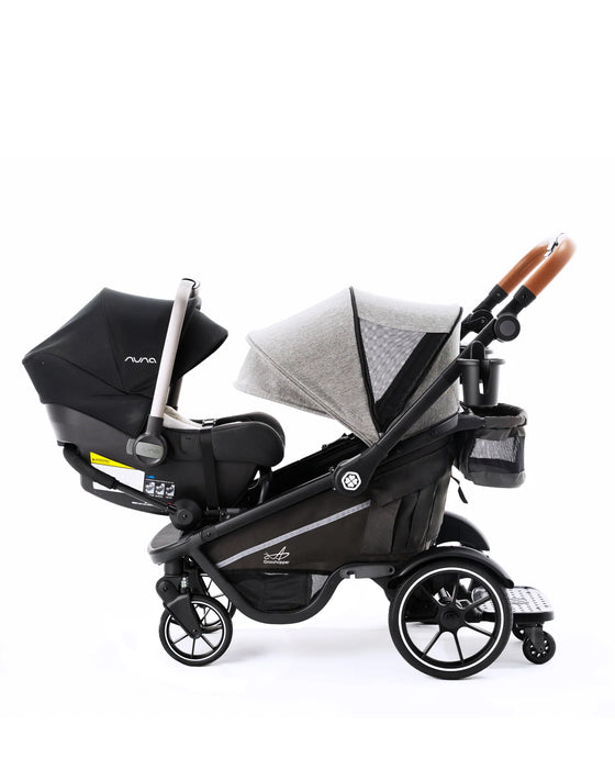 Shop Gladly Family Grasshopper 8-in-1 Single to Double Stroller, 2025, Cobblestone at GoodBuy Gear